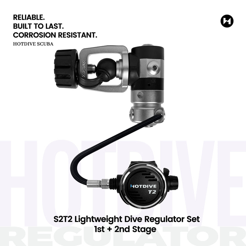 S2T2 Lightweight Dive Regulator Set - 12