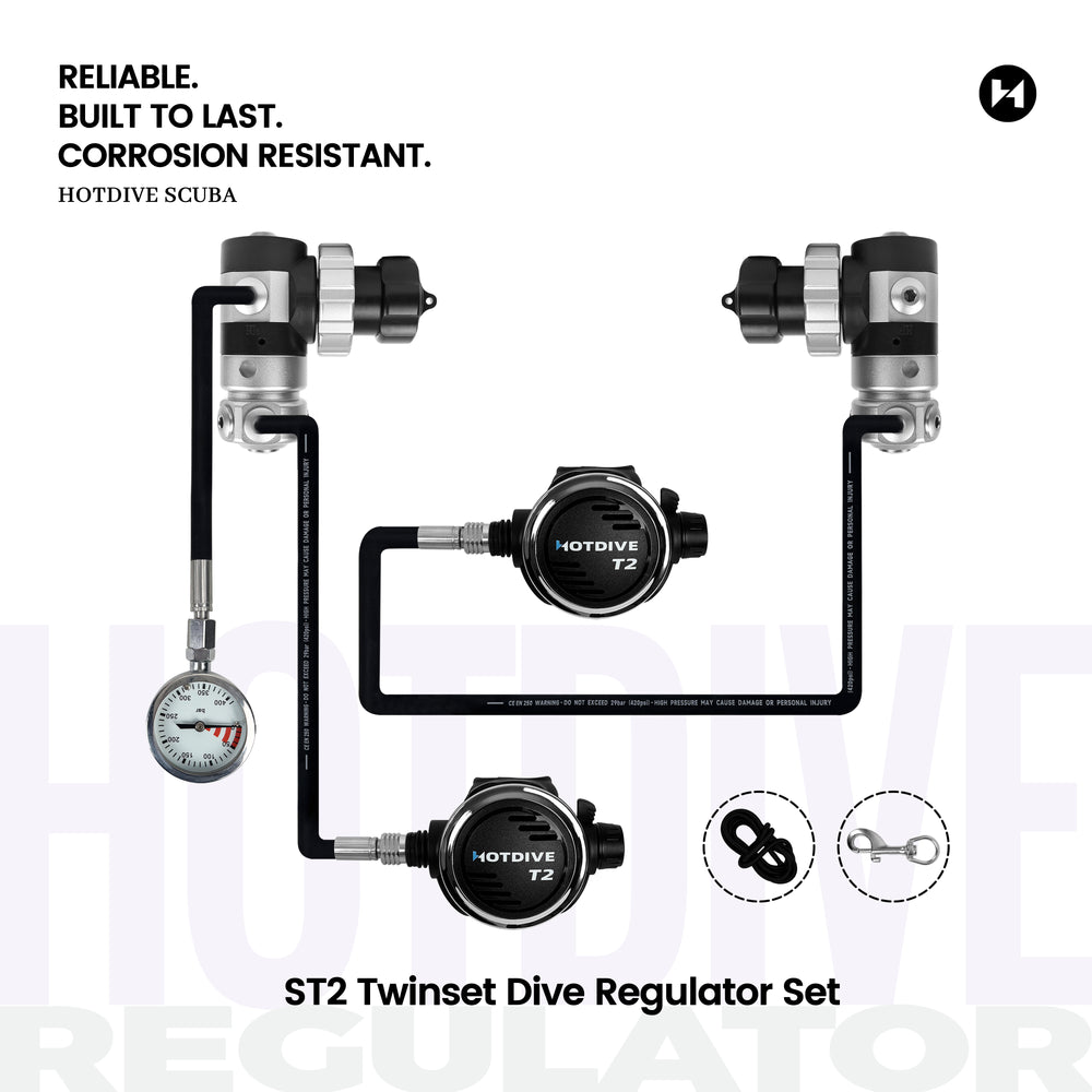 ST2 Twinset Dive Regulator Set