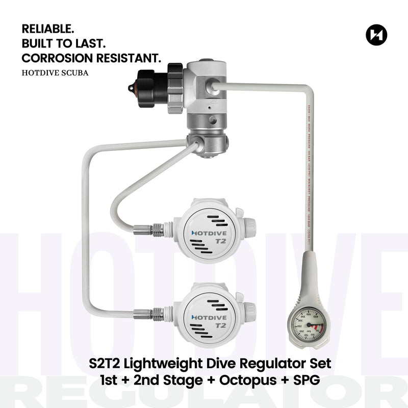 S2T2 Lightweight Dive Regulator Set - 13