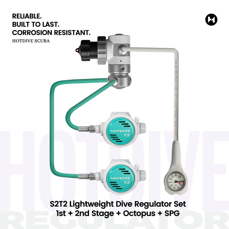 S2T2 Lightweight Dive Regulator Set - 19