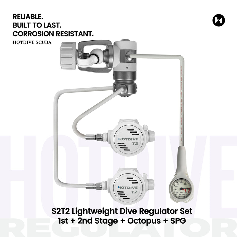S2T2 Lightweight Dive Regulator Set - 14