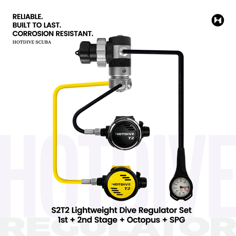 S2T2 Lightweight Dive Regulator Set - 7