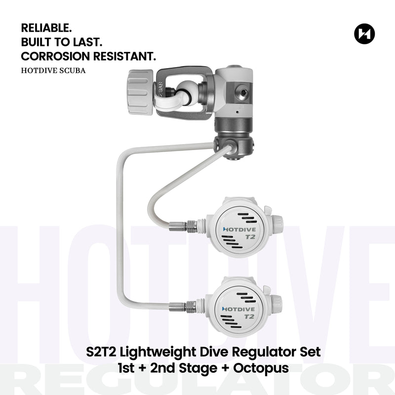 S2T2 Lightweight Dive Regulator Set - 16