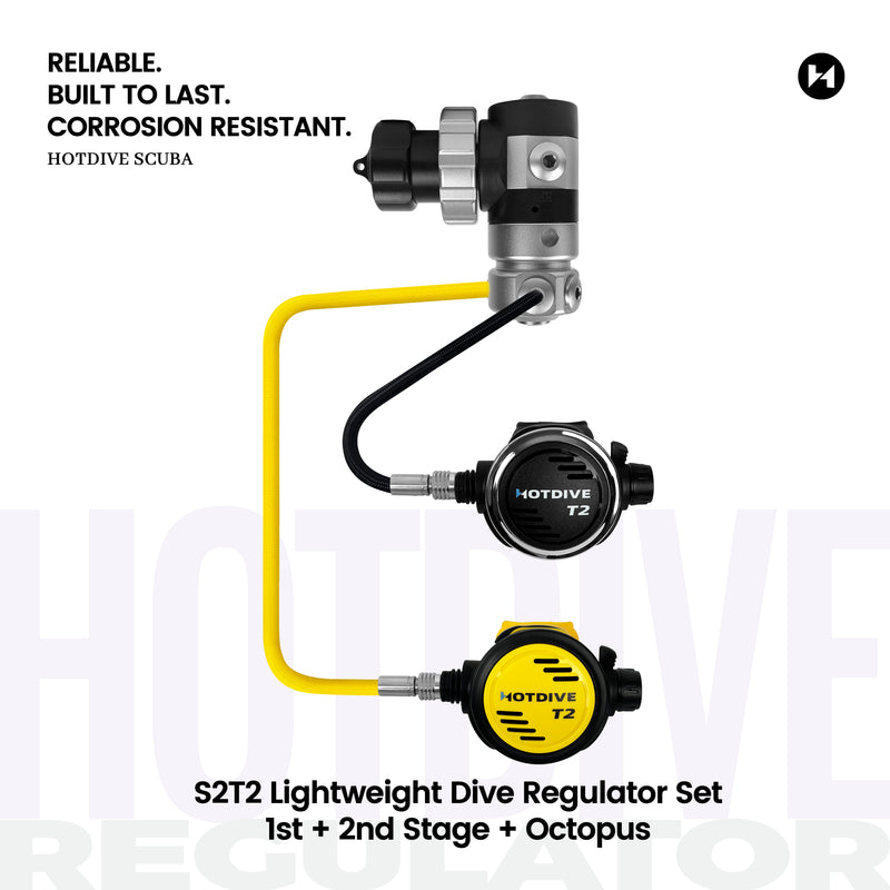 S2T2 Lightweight Dive Regulator Set - 9