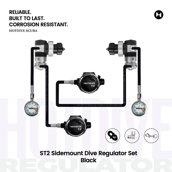 ST2 Sidemount Dive Regulator Set