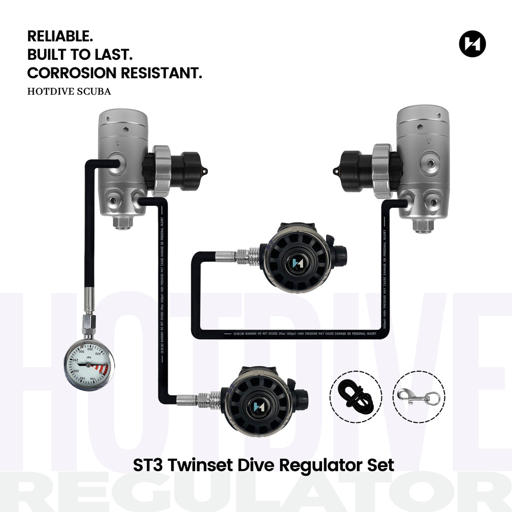 ST3 Twinset Dive Regulator Set
