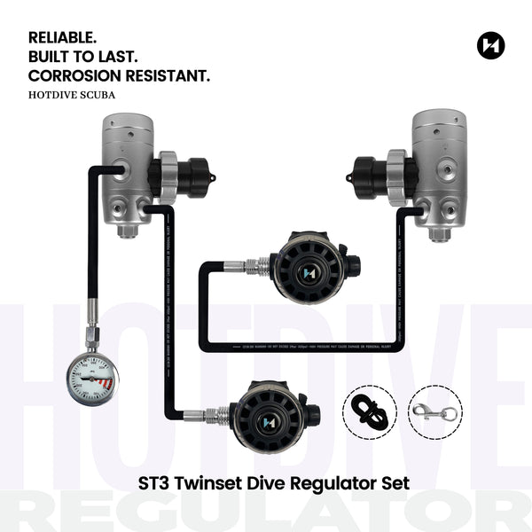 ST3 Twinset Dive Regulator Set