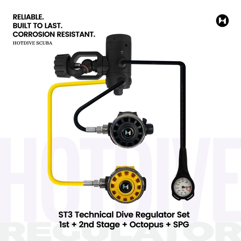 ST3 Technical Dive Regulator Set - 4
