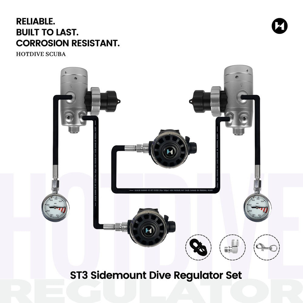 ST3 Sidemount Dive Regulator Set