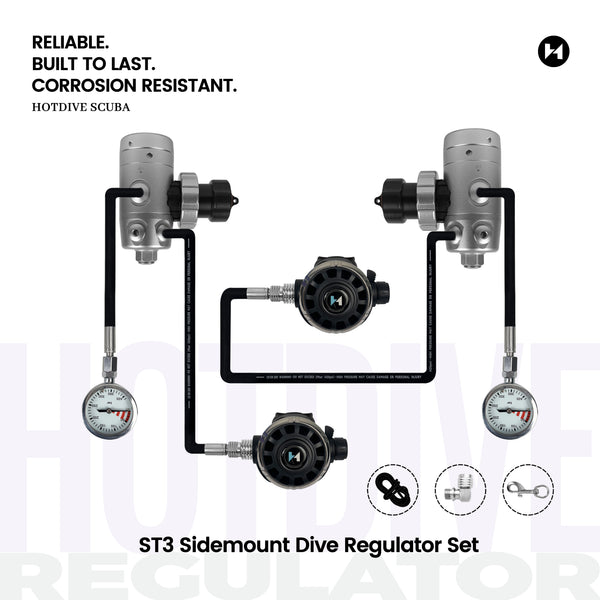 ST3 Sidemount Dive Regulator Set