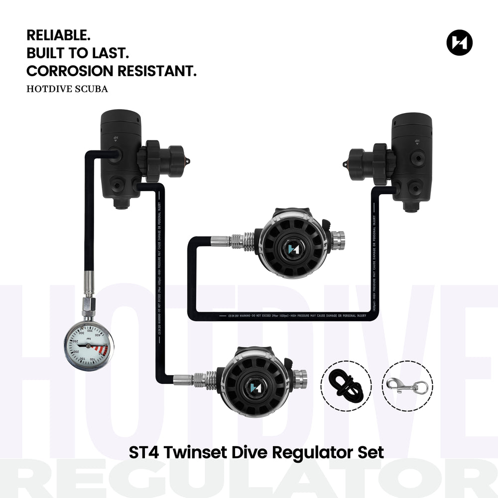 ST4 Twinset Dive Regulator Set