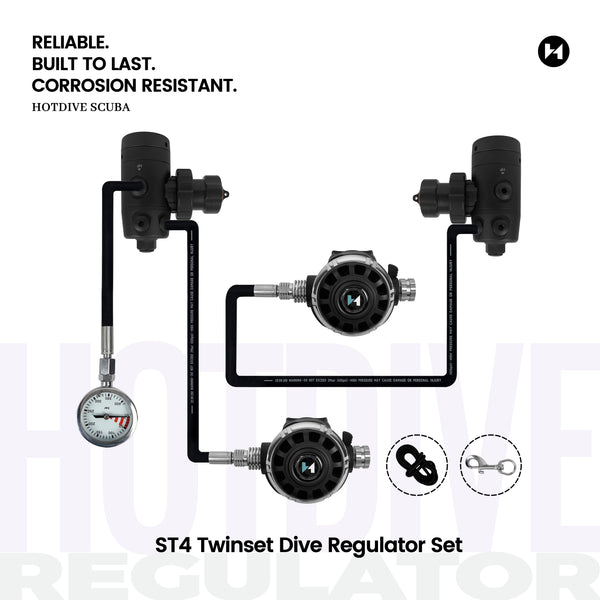 ST4 Twinset Dive Regulator Set