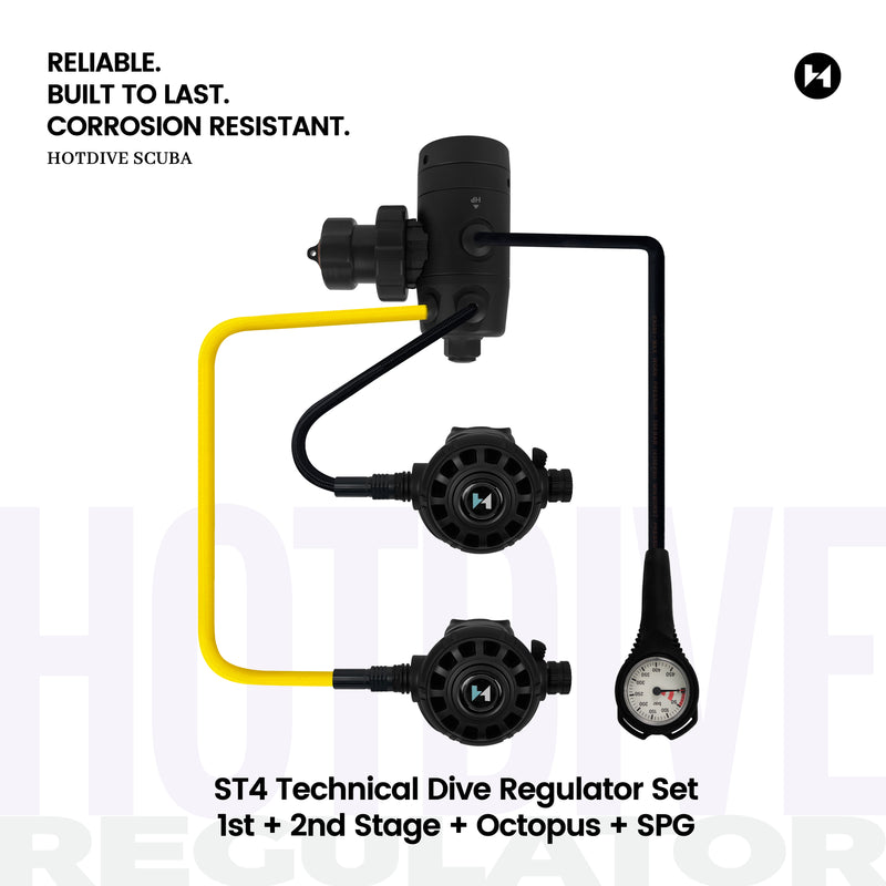 ST4 Technical Dive Regulator Set - 3