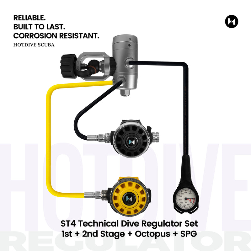 ST4 Technical Dive Regulator Set - 4