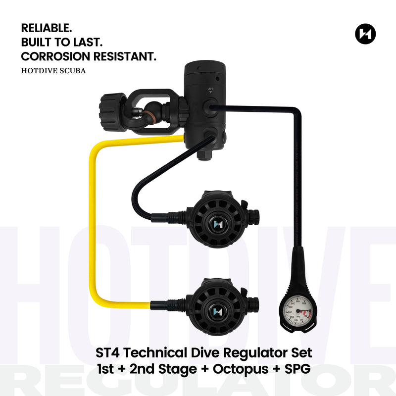 ST4 Technical Dive Regulator Set - 6