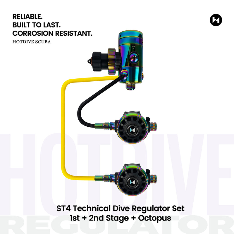 ST4 Technical Dive Regulator Set - 9