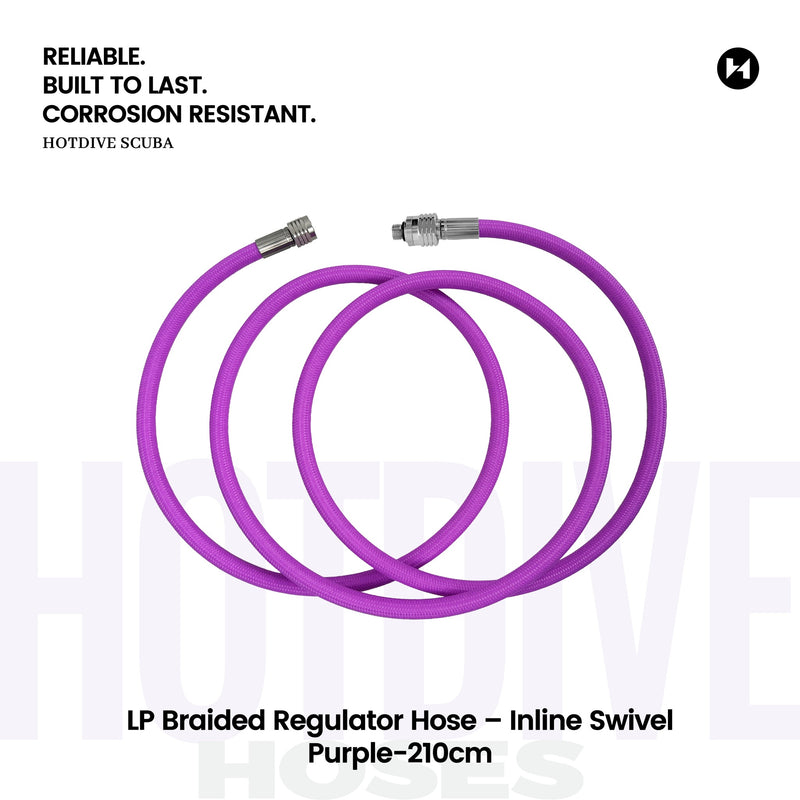 LP Braided Regulator Hose – Inline Swivel - 107