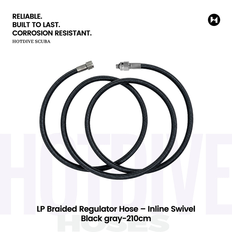 LP Braided Regulator Hose – Inline Swivel - 110