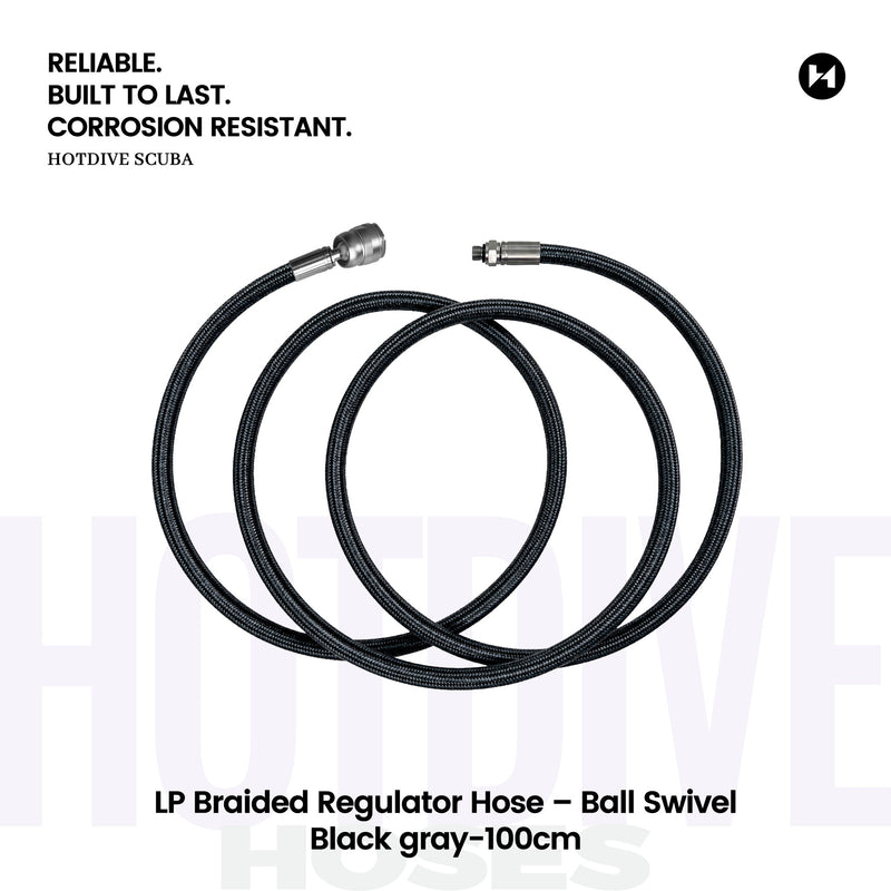 LP Braided Regulator Hose – Ball Swivel - 110