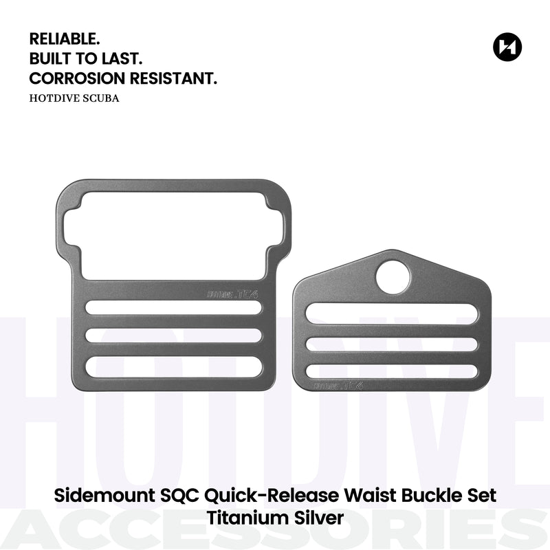 Sidemount SQC Quick-Release Waist Buckle Set - 2