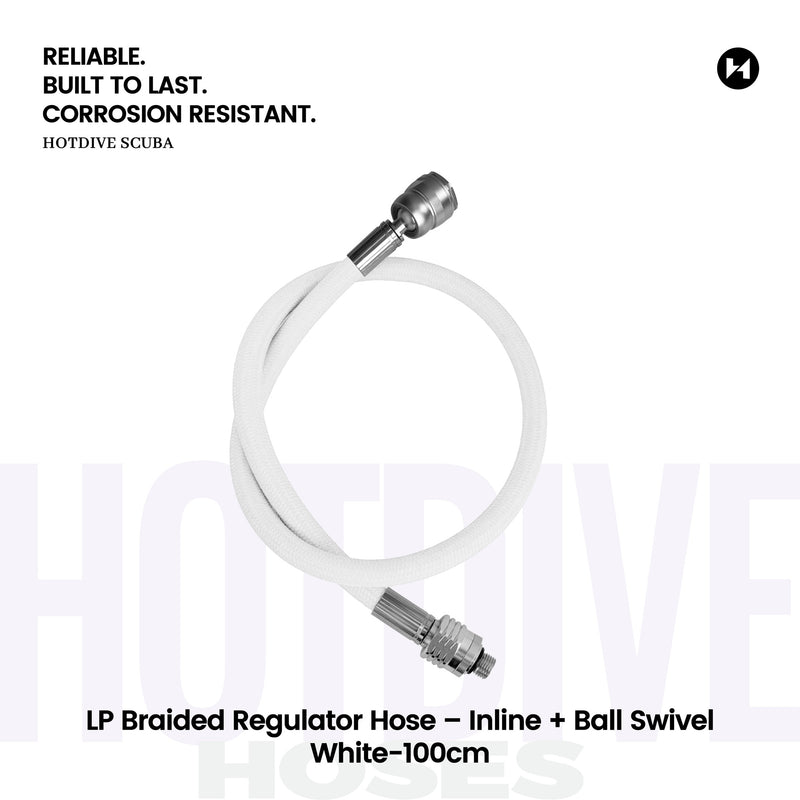 LP Braided Regulator Hose – Inline + Ball Swivel - 92
