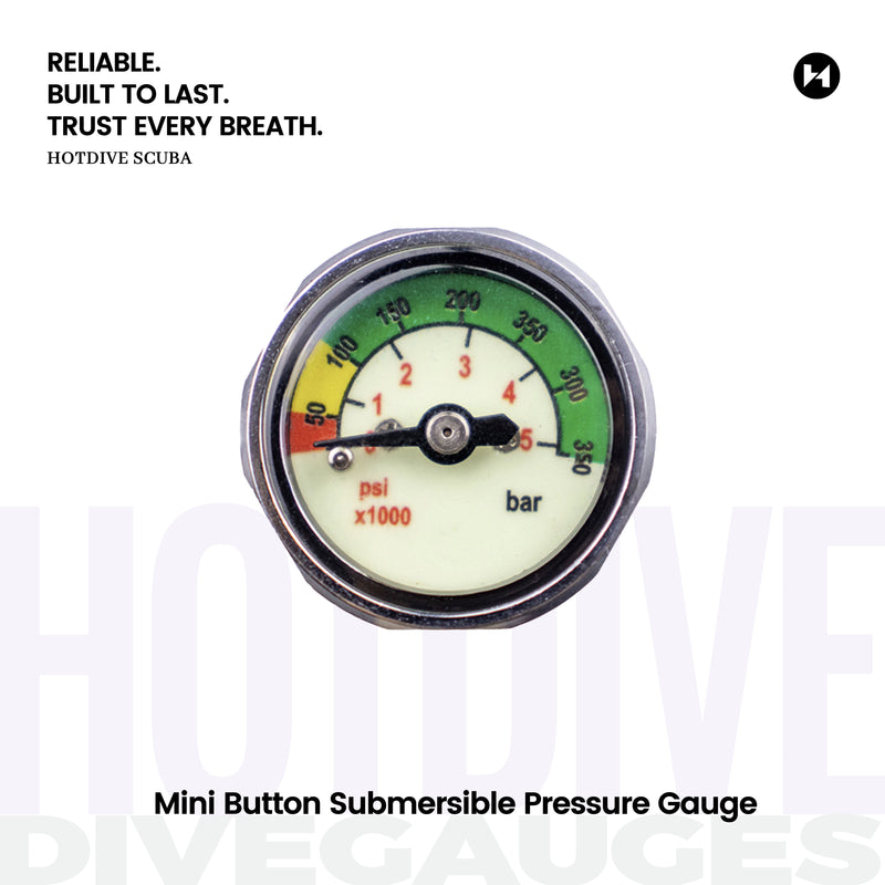Mini Button Submersible Pressure Gauge - 1