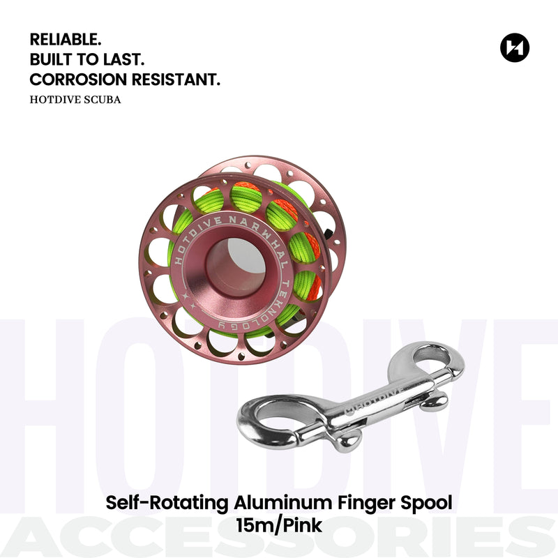Self-Rotating Aluminum Finger Spool - 5