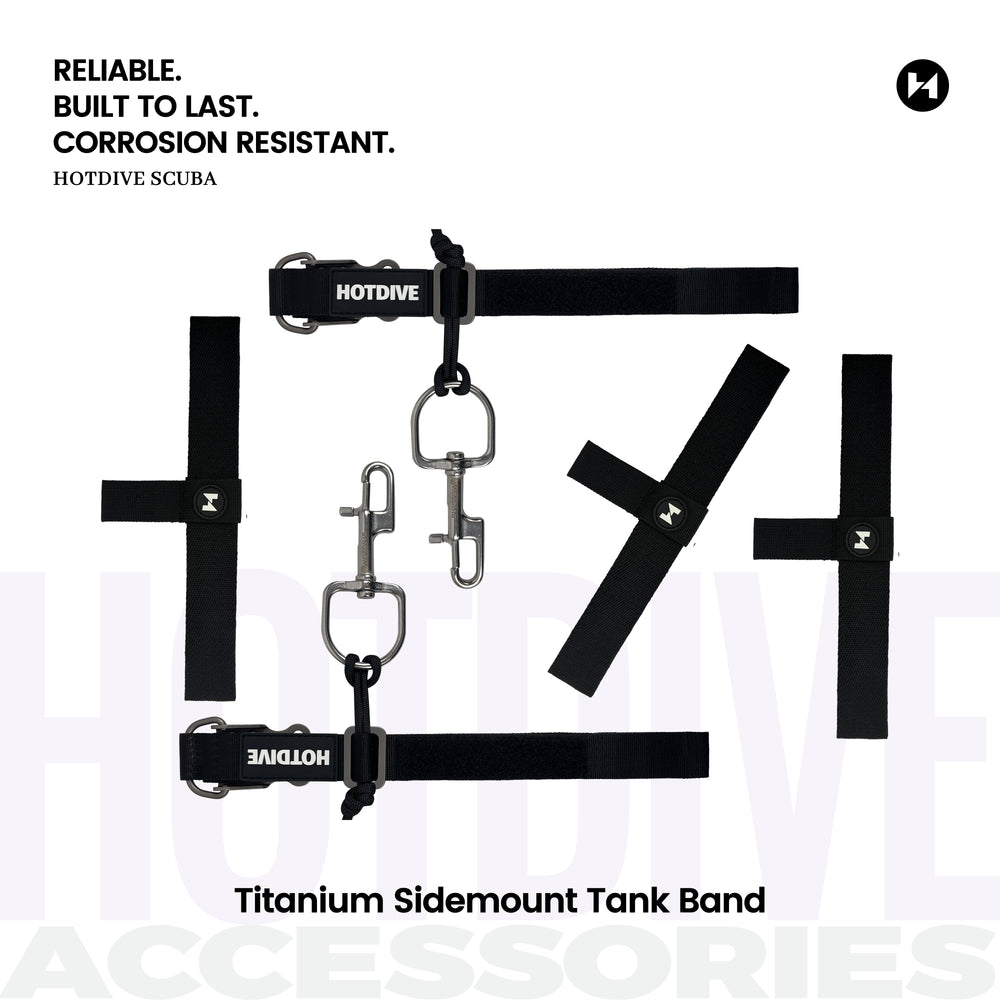 Titanium Sidemount Tank Band Set