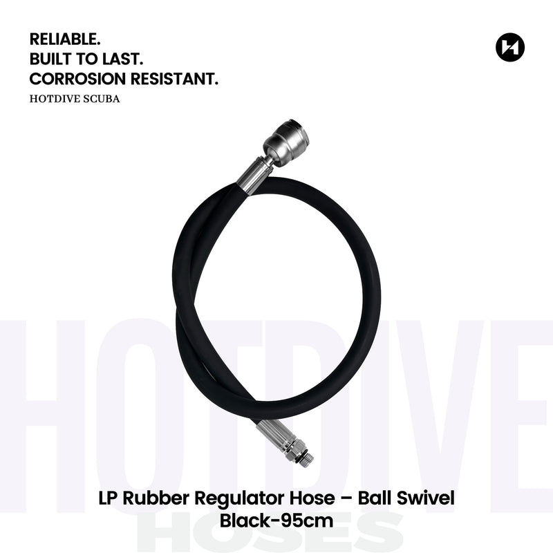LP Rubber Regulator Hose – Ball Swivel - 17
