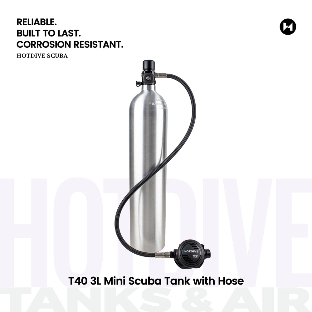 T40 3L Mini Scuba Tank with Hose