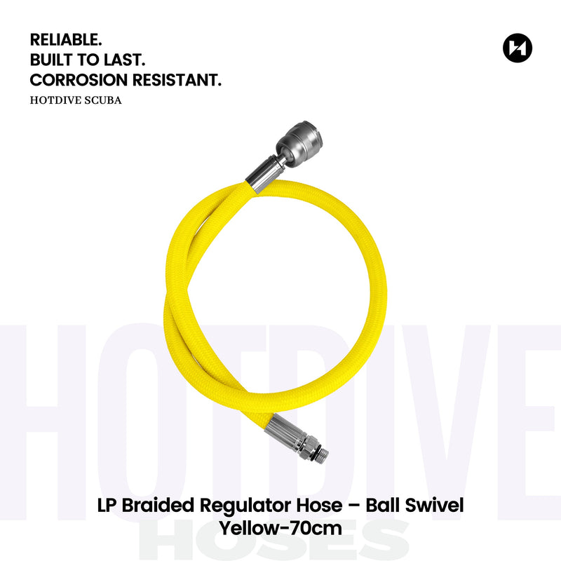 LP Braided Regulator Hose – Ball Swivel - 45