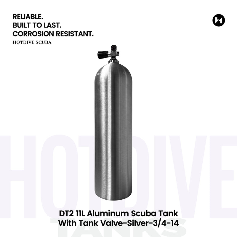 DT2 11L Aluminum Scuba Tank - 1
