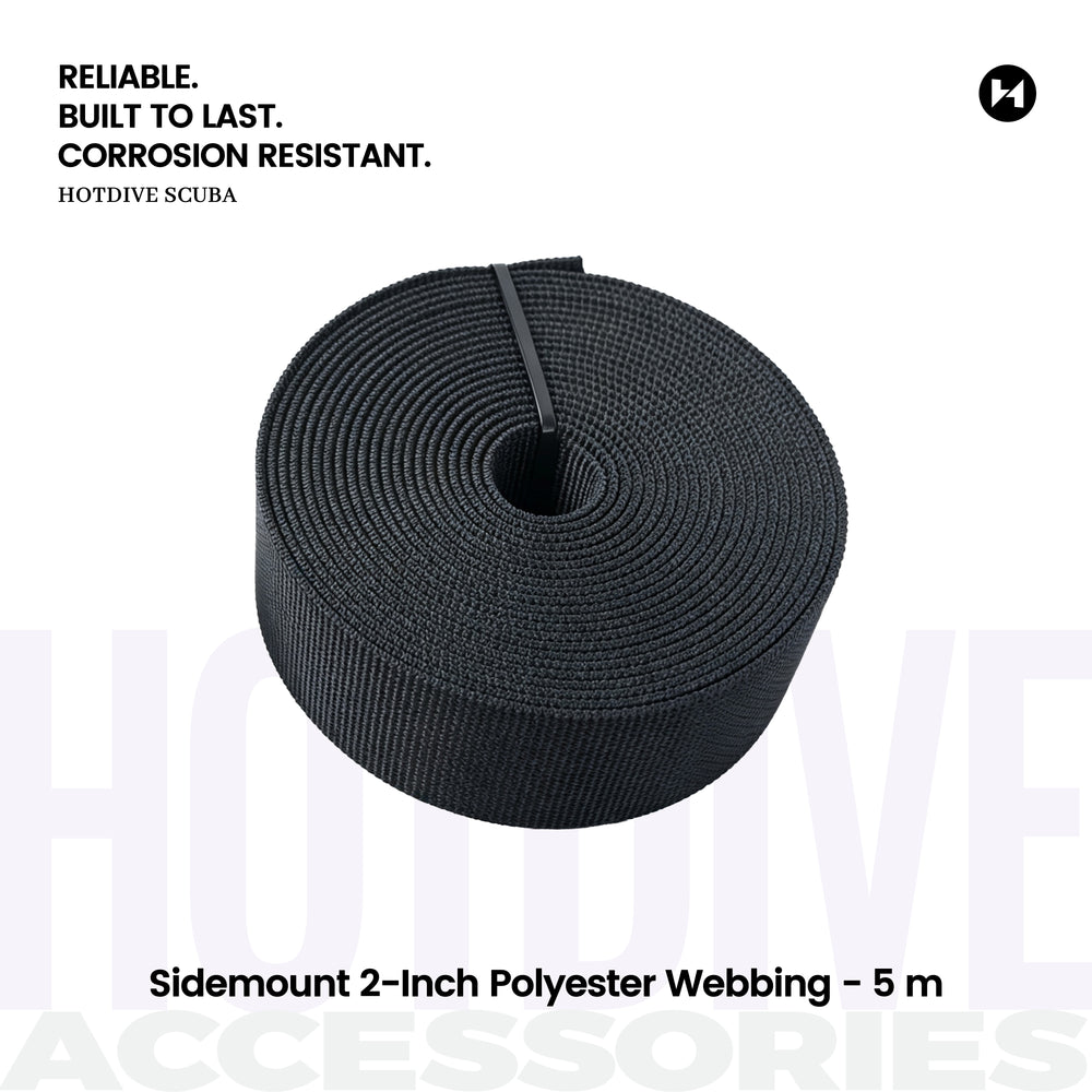 Sidemount 2-Inch Polyester Webbing - 5 m