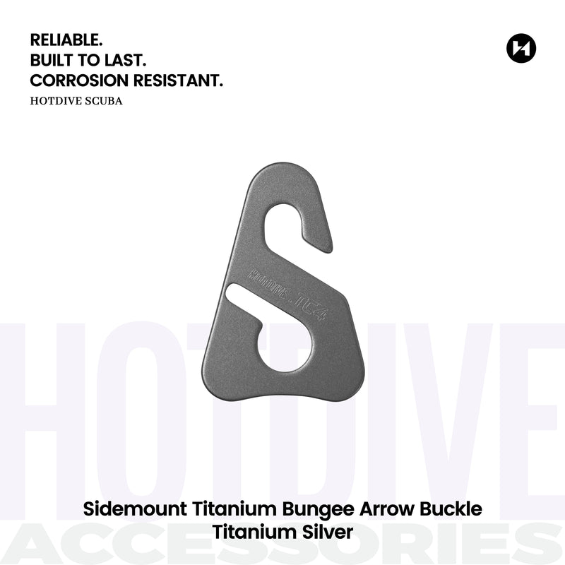 Sidemount Titanium Bungee Arrow Buckle - 2