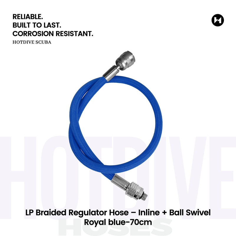 LP Braided Regulator Hose – Inline + Ball Swivel - 49