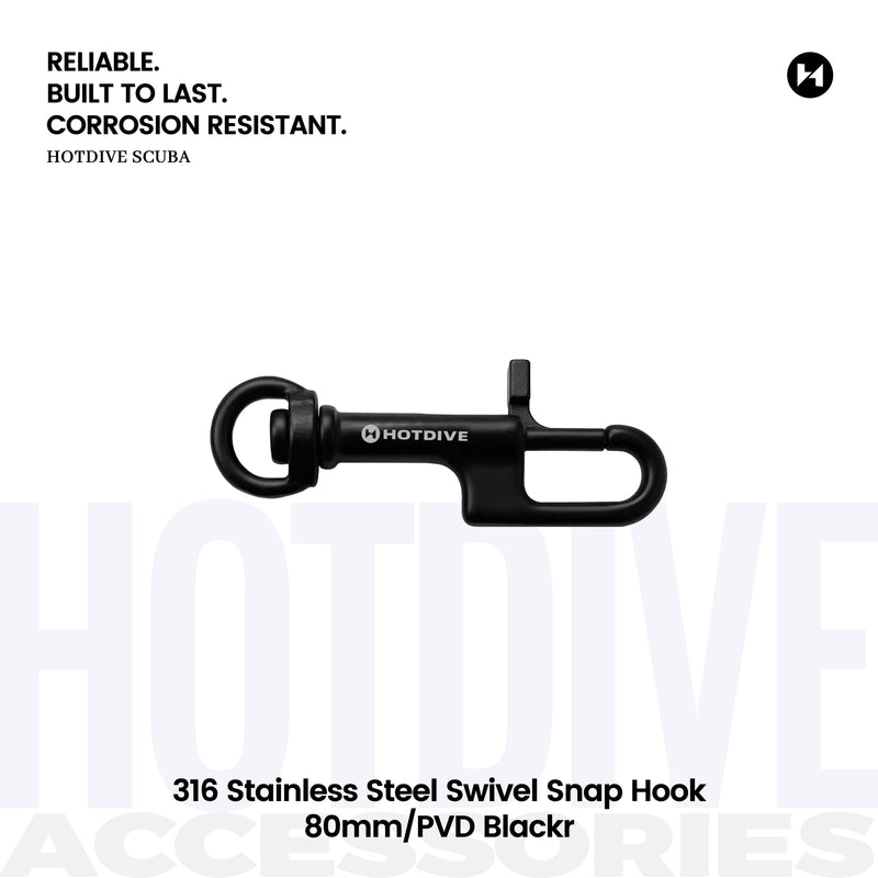 316 Stainless Steel Swivel Snap Hook - 2