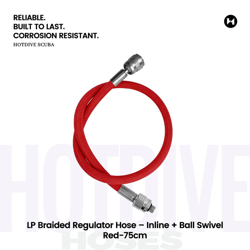 LP Braided Regulator Hose – Inline + Ball Swivel - 53