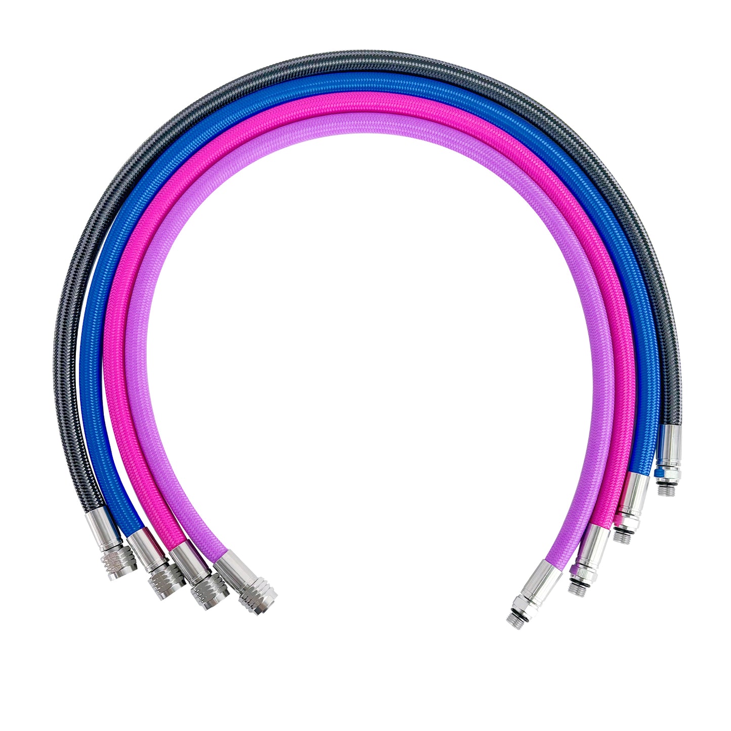 HOTDIVE Hi-flex Colorful Braided Low Pressure Second Stage Hose
