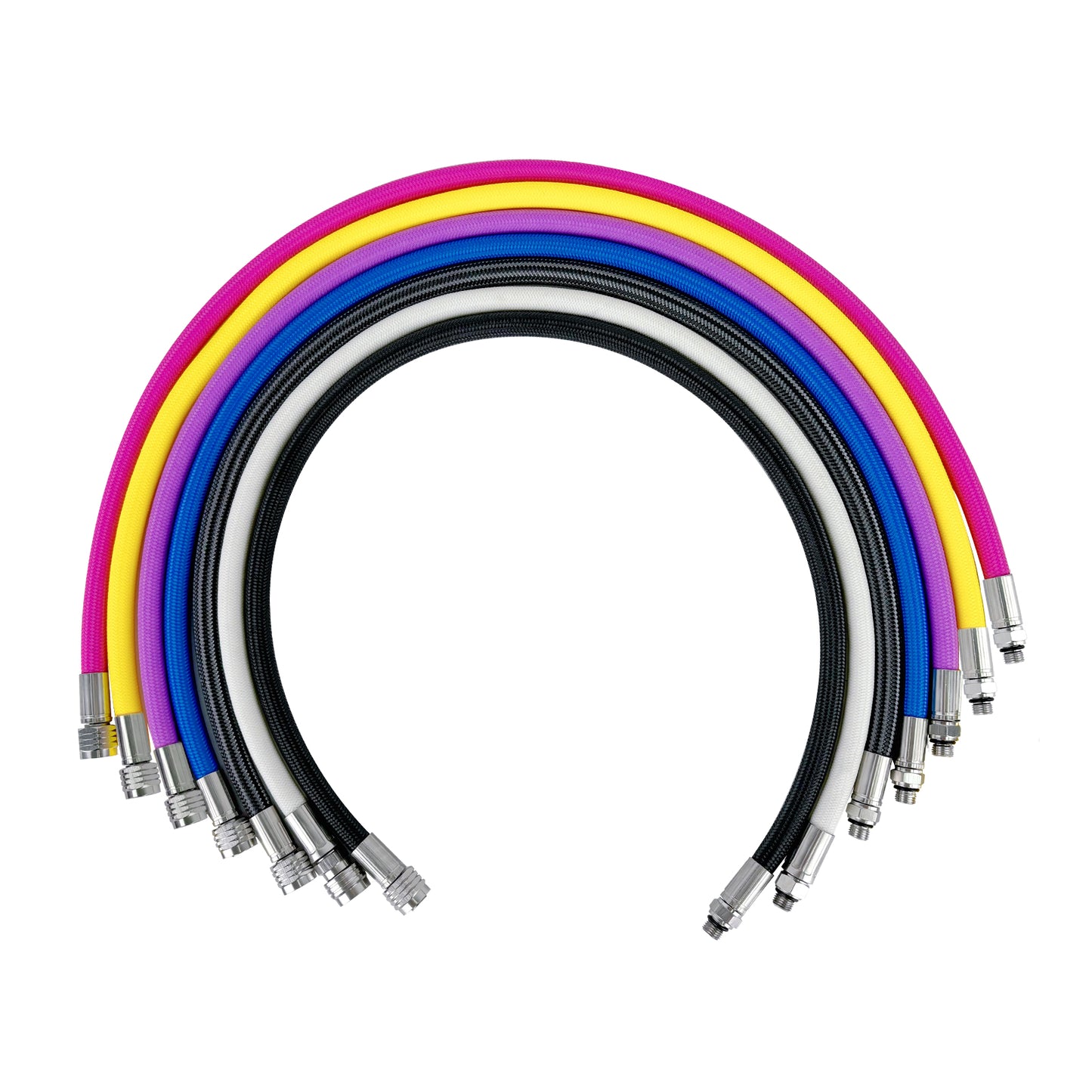 HOTDIVE Hi-flex Colorful Braided Low Pressure Second Stage Hose