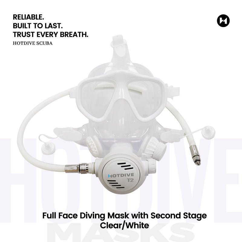 Full Face Diving Mask with Second Stage - 1