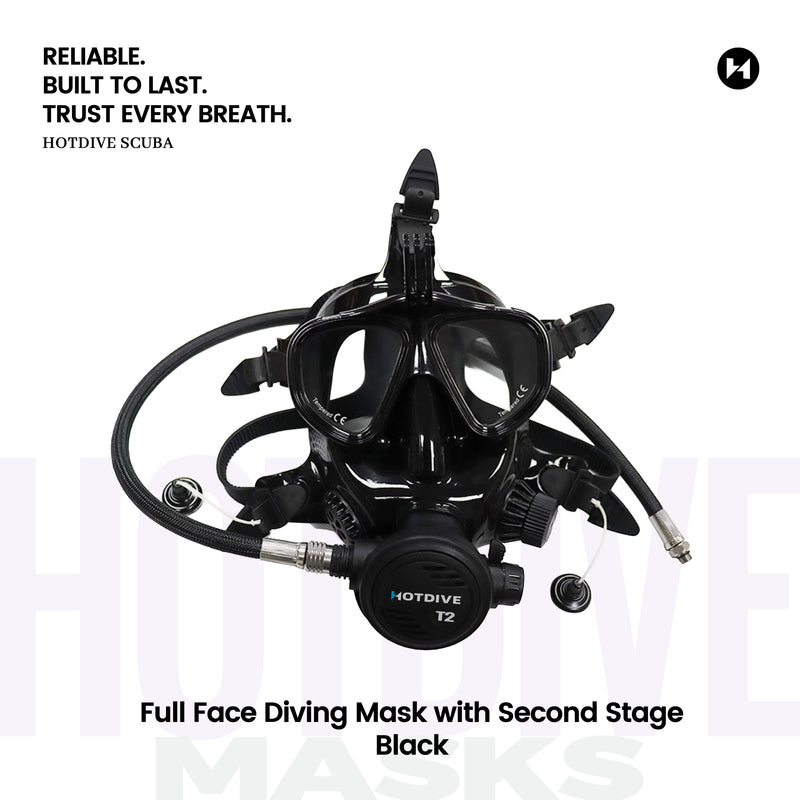 Full Face Diving Mask with Second Stage - 2